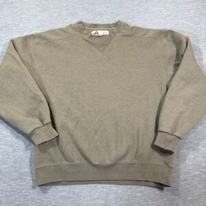 DAC Sweatshirt Mens‎ L Olive Green Pullover Crewneck Basic Athletic Vintage